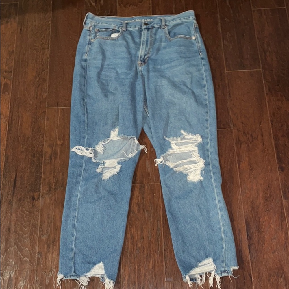 American eagle mom jeans size 12